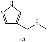 methyl[(1H-pyrazol-4-yl)methyl]amine dihydrochloride Structure