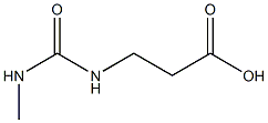 3-[(methylcarbamoyl)amino]propanoic acid Structure