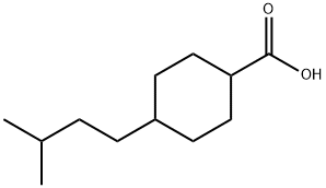 4-(3-methylbutyl)cyclohexane-1-carboxylic acid Struktur