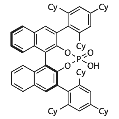 (11bS)-4-hydroxy-2,6-bis(2,4,6-tricyclohexylphenyl)-4-oxide-Dinaphtho[2,1-d:1',2'-f][1,3,2]dioxaphosphepin Structure