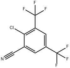 2-Chloro-3,5-bis(trifluoromethyl)benzonitrile Structure