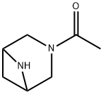 1-{3,6-diazabicyclo[3.1.1]heptan-3-yl}ethan-1-one Struktur