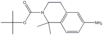 2-BOC-6-氨基-1,1-二甲基-1,2,3,4-四氢异喹啉, 1311134-27-6, 结构式