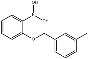 2-(3-methylbenzyloxy)phenylboronic acid, 1311163-93-5, 结构式