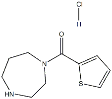 1-(噻吩-2-羰基)-1,4-二氮杂环庚烷盐酸盐 结构式