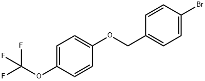1-bromo-4-((4-(trifluoromethoxy)phenoxy)methyl)benzene Structure