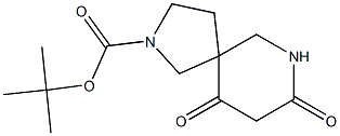 tert-butyl 8,10-dioxo-2,7-diazaspiro[4.5]decane-2-carboxylate, 1312815-06-7, 结构式