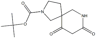 tert-butyl 8,10-dioxo-2,7-diazaspiro[4.5]decane-2-carboxylate 结构式