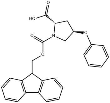(4R)-Fmoc-4-phenoxy-L-proline Structure