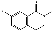 7-溴-2-甲基-3,4-二氢异喹啉-1(2H)-酮, 1313399-68-6, 结构式