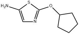5-Amino-2-(cyclopentoxy)thiazole Struktur