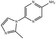 2-Amino-5-(2-methylimidazol-1-yl)pyrazine Structure