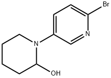 2-Bromo-5-(2-hydroxypiperidino)pyridine Structure