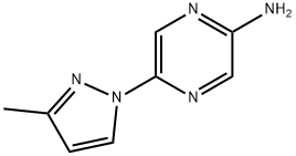 3-Amino-6-(3-methyl-1H-pyrazol-1-yl)pyrazine Structure