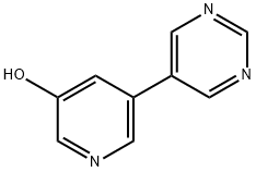 3-Hydroxy-5-(5-pyrimidyl)pyridine Structure