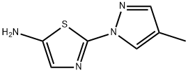 5-Amino-2-(4-methyl-1H-pyrazol-1-yl)thiazole Struktur