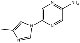 2-Amino-5-(4-methylimidazol-1-yl)pyrazine 结构式