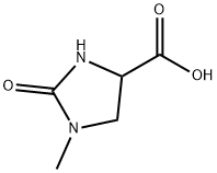 4-Imidazolidinecarboxylic acid, 1-methyl-2-oxo- 化学構造式