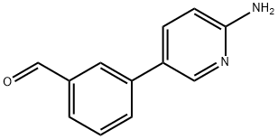 3-(6-Aminopyridin-3-yl)benzaldehyde Structure