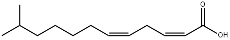 (2Z,5Z)-11-methyldodeca-2,5-dienoic acid Structure