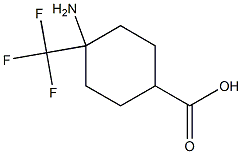 4-氨基-4-(三氟甲基)环己烷-1-羧酸, 1315366-72-3, 结构式