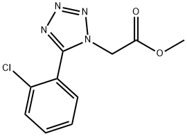 methyl 2-(5-(2-chlorophenyl)-1H-tetrazol-1-yl)acetate,131647-90-0,结构式