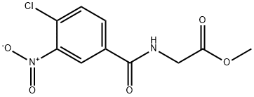 methyl 2-[(4-chloro-3-nitrophenyl)formamido]acetate Struktur