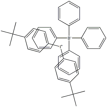 Iodonium, bis(4-(1,1-dimethylethyl)phenyl)-, tetraphenylborate(1-) 化学構造式