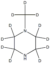 1-(methyl-d3)piperazine-2,2,3,3,5,5,6,6-d8 化学構造式