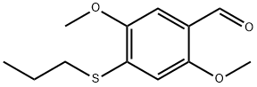 2,5-DIMETHOXY-4-PROPYLTHIOBENZALDEHYDE Struktur