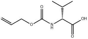 (2R)-3-Methyl-2-{[(prop-2-en-1-yloxy)carbonyl]amino}butanoic acid Struktur