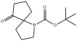 tert-butyl 6-oxo-1-azaspiro[4.4]nonane-1-carboxylate 结构式