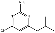 4-CHLORO-6-(2-METHYLPROPYL)PYRIMIDIN-2-AMINE Struktur