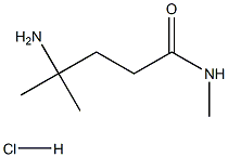 4-Amino-N,4-dimethylpentanamide hydrochloride Structure