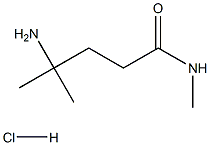 4-Amino-N,4-dimethylpentanamide hydrochloride 结构式