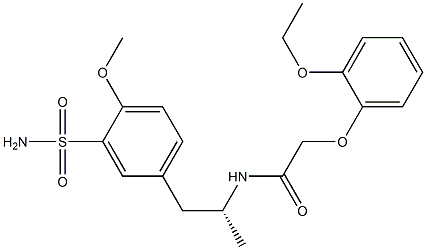 2-(2-ethoxyphenoxy)-N-[(2R)-1-(4-methoxy-3-sulfamoylphenyl)propan-2-yl]acetamide Structure