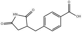 4-[(2,5-dioxopyrrolidin-3-yl)methyl]benzoic acid Structure