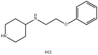 N-(2-苯氧乙基)哌啶-4-胺二盐酸盐, 1334147-70-4, 结构式