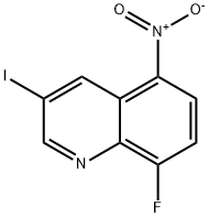 8-FLUORO-3-IODO-5-NITROQUINOLINE 结构式