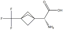 (R)-2-氨基-2-(3-(三氟甲基)双环[1.1.1]戊-1-基)乙酸,1334160-84-7,结构式