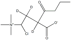 Butyryl-L-carnitine-d3 (chloride) 化学構造式