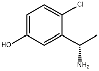 (S)-3-(1-氨乙基)-4-氯苯酚,1334763-22-2,结构式