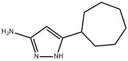 5-cycloheptyl-1H-pyrazol-3-amine Structure