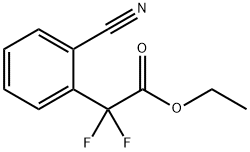 Ethyl 2-(2-Cyanophenyl)-2,2-difluoroacetate 化学構造式