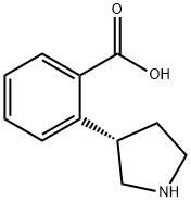 2-[(3S)-pyrrolidin-3-yl]benzoic acid Struktur