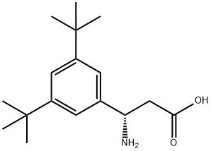 (3S)-3-AMINO-3-(3,5-DI-TERT-BUTYLPHENYL)PROPANOIC ACID,1336277-27-0,结构式