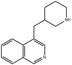 Isoquinoline, 4-(3-piperidinylmethyl)- Structure