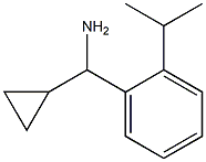 CYCLOPROPYL[2-(PROPAN-2-YL)PHENYL]METHANAMINE Struktur