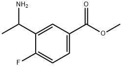 Benzoic acid, 3-(1-aminoethyl)-4-fluoro-, methyl ester Structure
