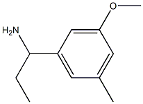 1-(3-methoxy-5-methylphenyl)propan-1-amine 结构式